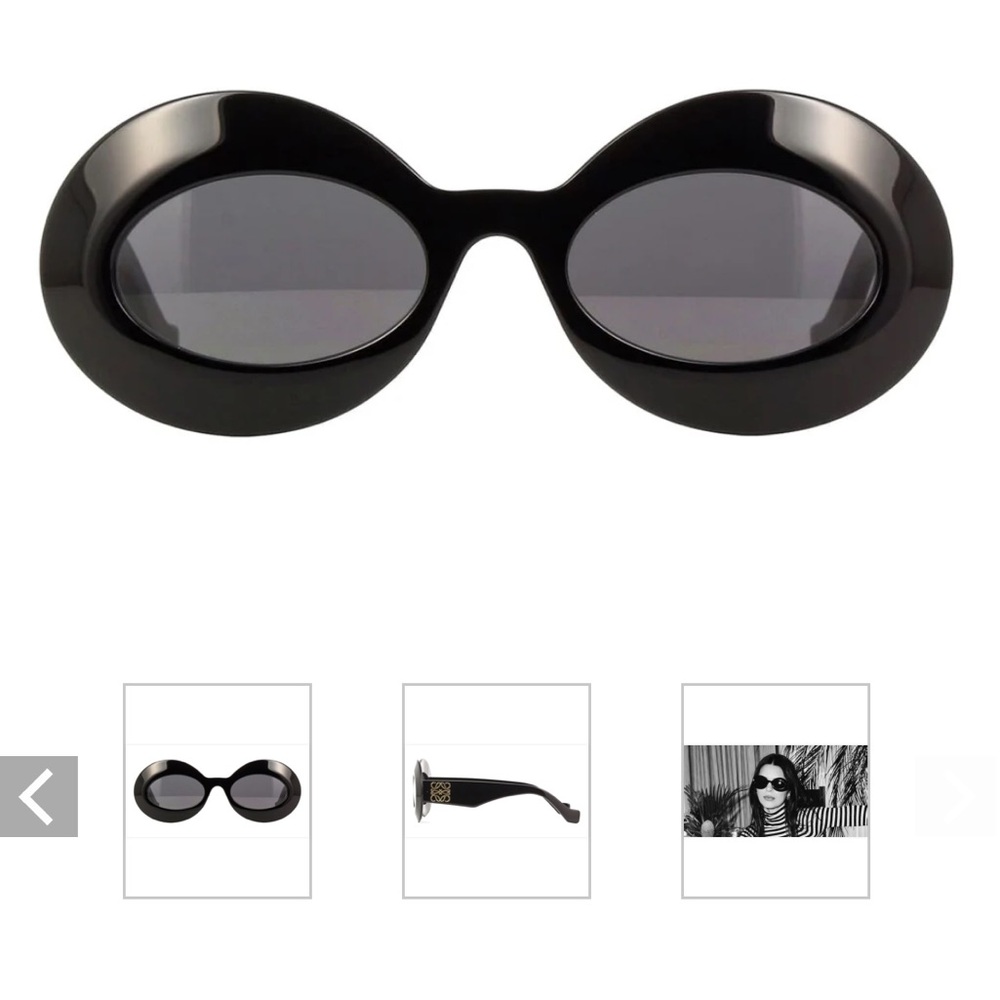 LOEWE- Chunky Anagram Sunglasses, oval